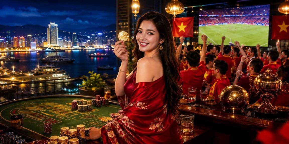 Người chơi Baccarat tại Nha Trang với giao diện live casino trên màn hình
