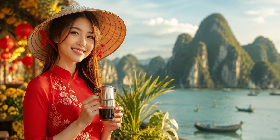 Cảnh Ninh Bình với nón lá – biểu tượng văn hóa Việt trong bối cảnh giải trí hiện đại